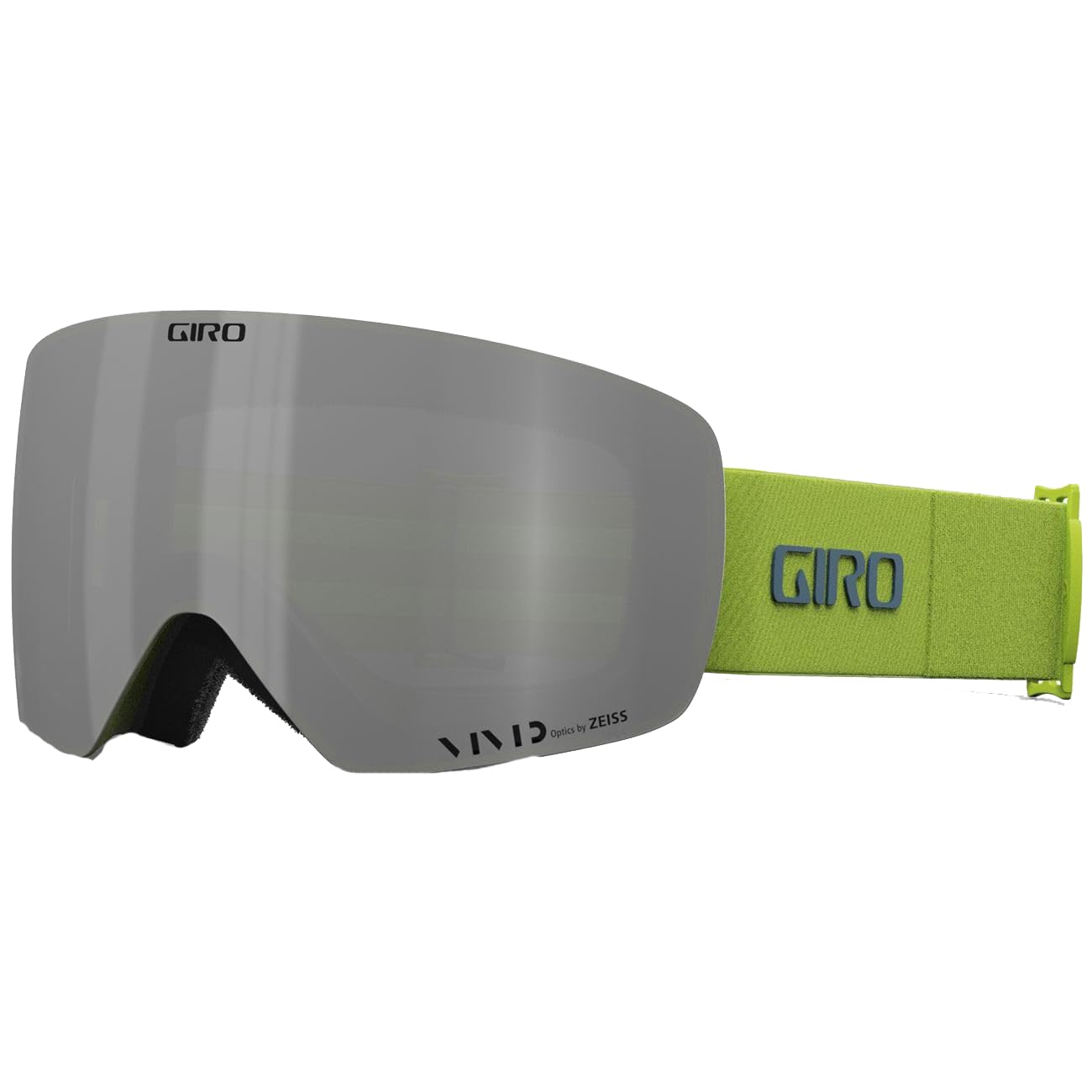 Giro Contour RS Ski Goggles - Snowboard Goggles for Men & Women - Ano Lime Thirds Strap w/VIVID Onyx/VIVID Infrared Lenses