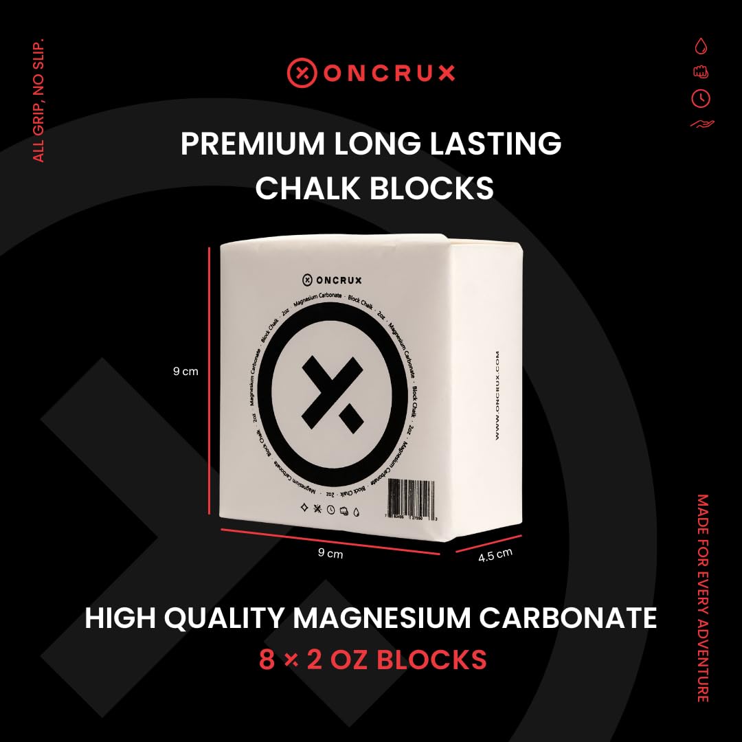 Oncrux Gym Chalk Blocks - Weight Lifting Chalk Block - Workout Chalk For Weightlifting - Hand Chalk For Gymnastics Rock Climbing