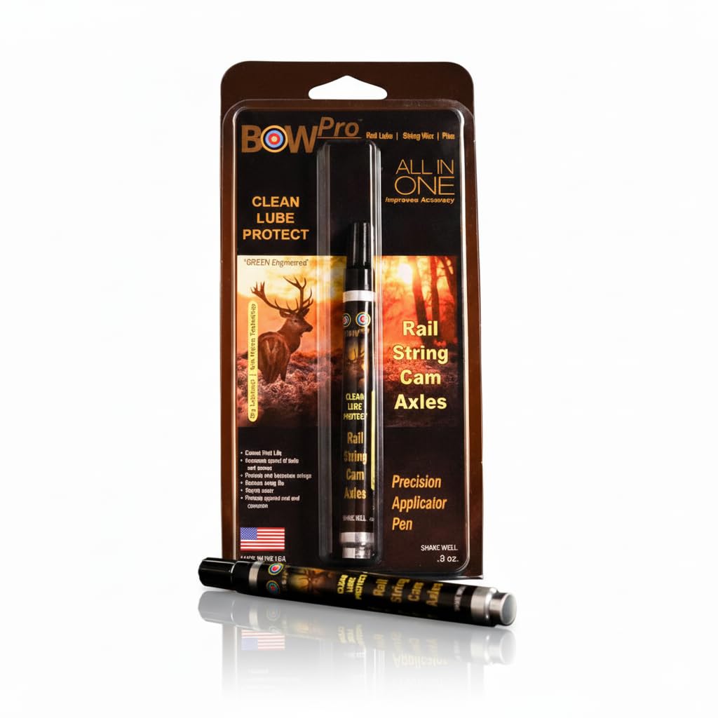 Seal 1 Bow Pro Rail Lube & String Wax Push Pen I Bio Based I Cleaner Lubricant Protectant I Bows & Crossbows I Cam Systems I Lon