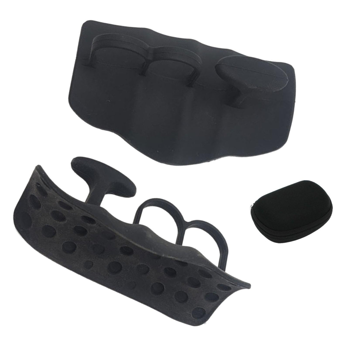 Calandis Weight Lifting Grips Portable Sturdy Gym Grips For Gymnastics Shrugs Black | Gloves Straps & Hooks | Strength Training