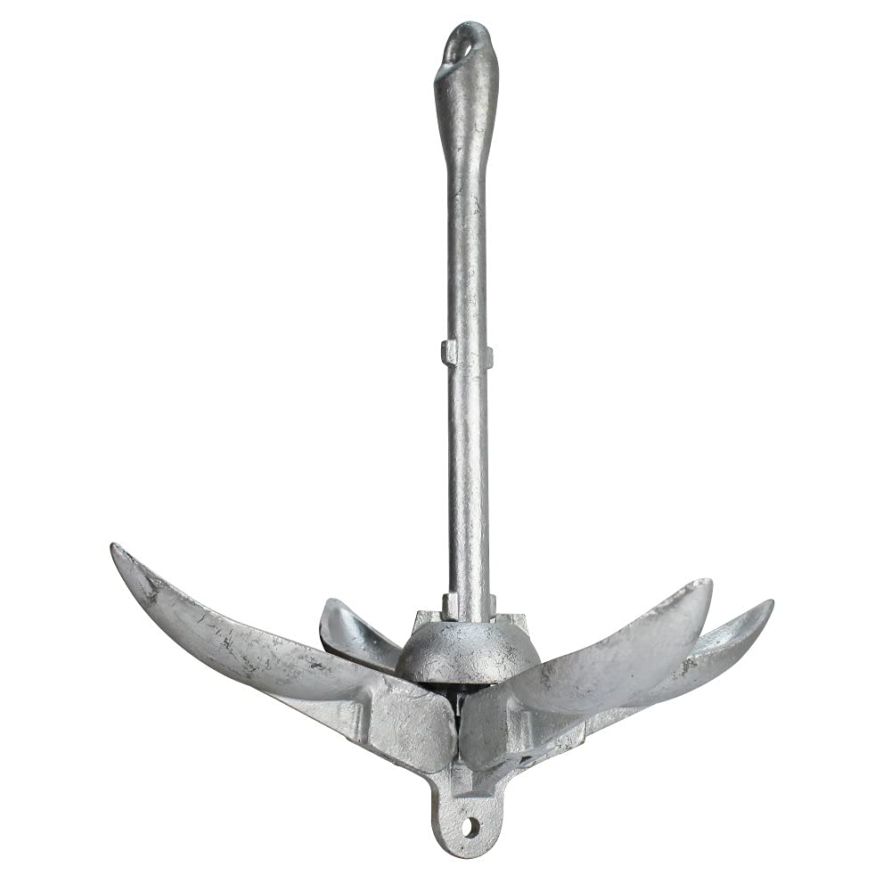 Extreme Max 3006.6663 Boattector Galvanized Folding/Grapnel Anchor - 7 Lbs.