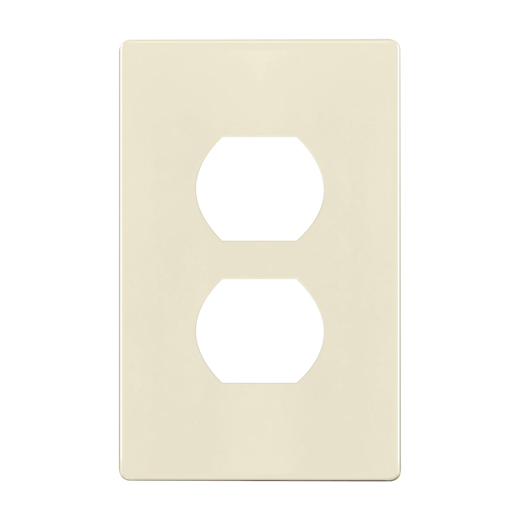 Enerlites Screwless Duplex Wall Plate, Child Safe Receptacle Outlet Cover, Standard Size, 1-Gang 468 X 293, Unbreakable Polycarb