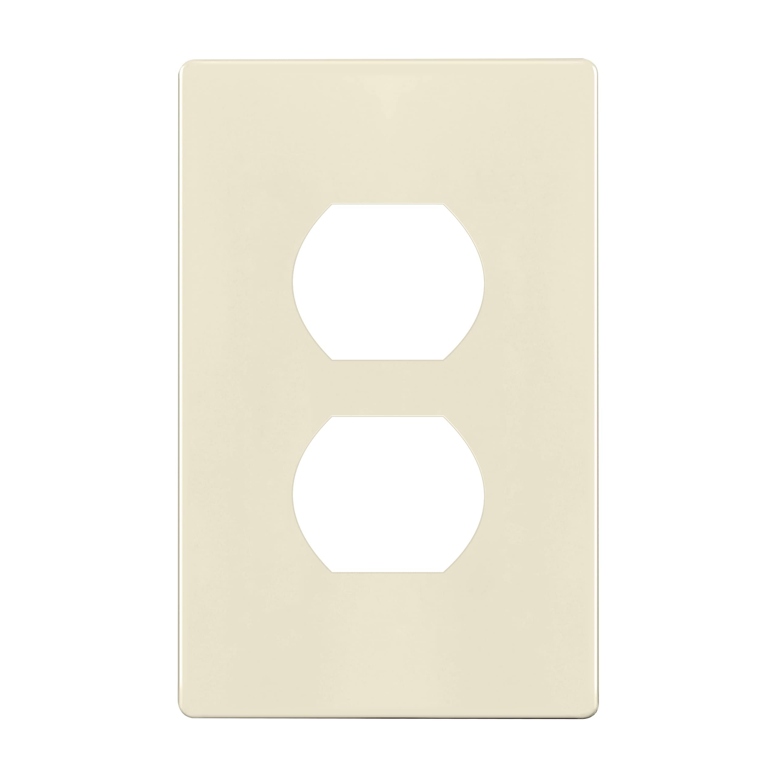 Enerlites Screwless Duplex Wall Plate, Child Safe Receptacle Outlet Cover, Standard Size, 1-Gang 468 X 293, Unbreakable Polycarb