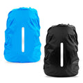 Lama 2Pcs Waterproof Rain Cover For Backpack, Reflective Rainproof Protector For Anti-Dust And Anti-Theft S 18L-25L Black Blue