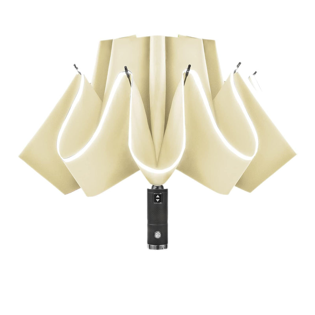 Lejorain Inside Out Umbrella Folding - Inverted Led Umbrella Automatic Open And Close - Women Rain Umbrella Reverse Folding