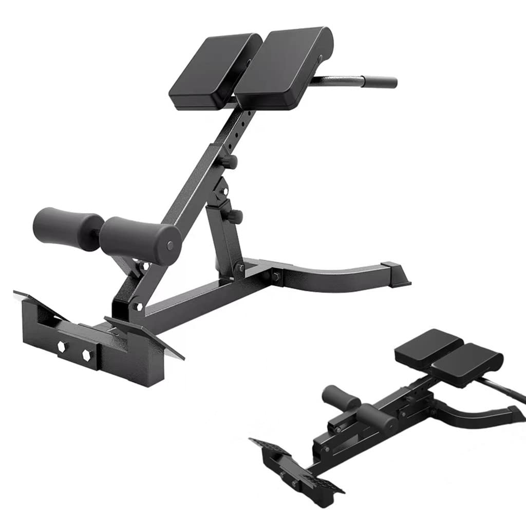 Commax Hyperextension Roman Chair Back Extension Bench Foldable Workout Bench Machine For Home Gym Adjustable Waist Abdominal Ba