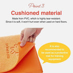 Primasole Folding Yoga Travel Pilates Mat Foldable Easy To Carry To Class Beach Park Travel Picnics 4Mm Thick, Marble Grey