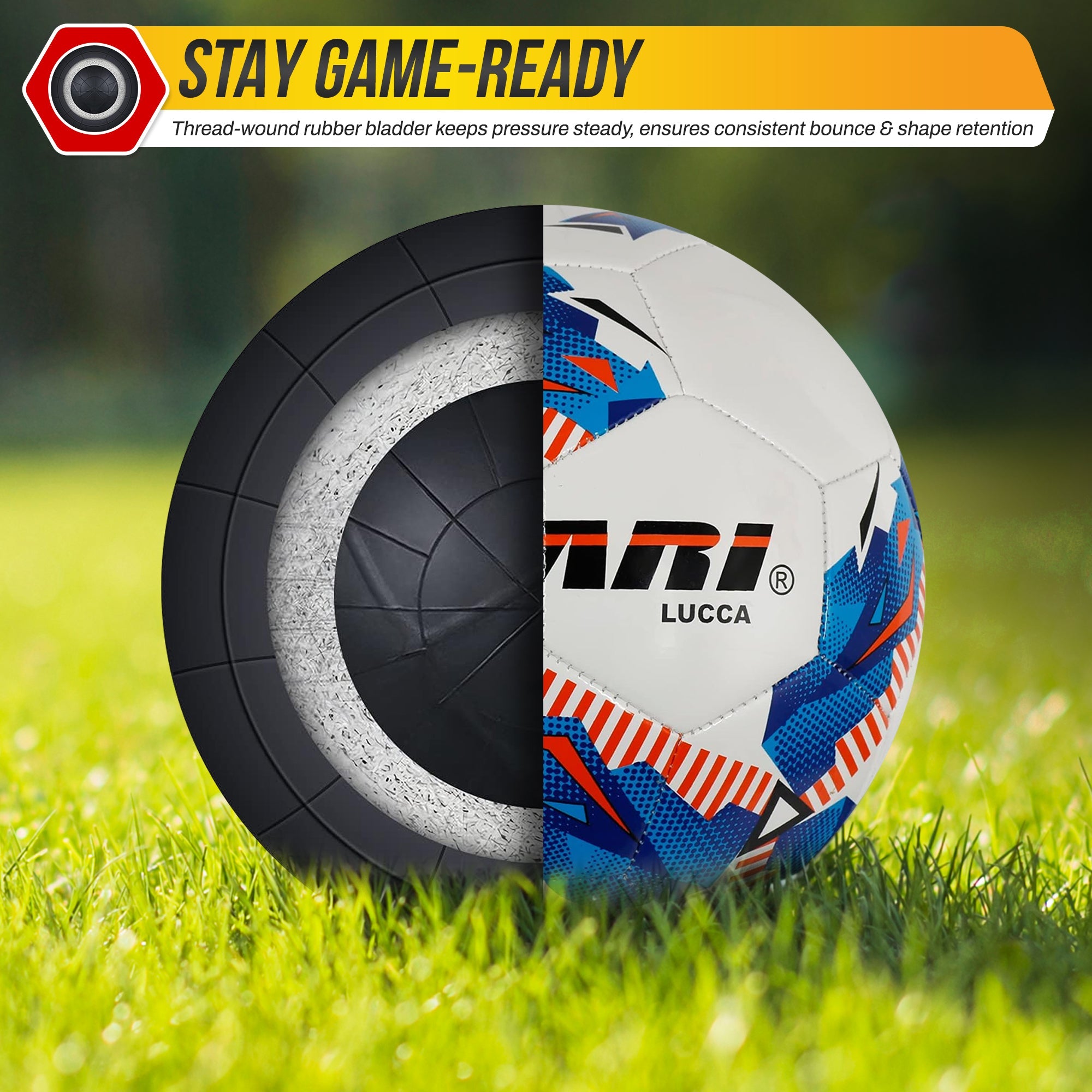 Lucca Soccer Ball-White - Vizari Sports