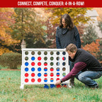 Bolaball 4 in a Row Game - Giant Wooden Outdoor & Indoor Game for Kids & Adults, White, Model 317583