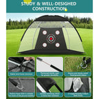 10x7FT Golf Practice Net with Mat & Target – Backyard Driving & Chipping Aid
