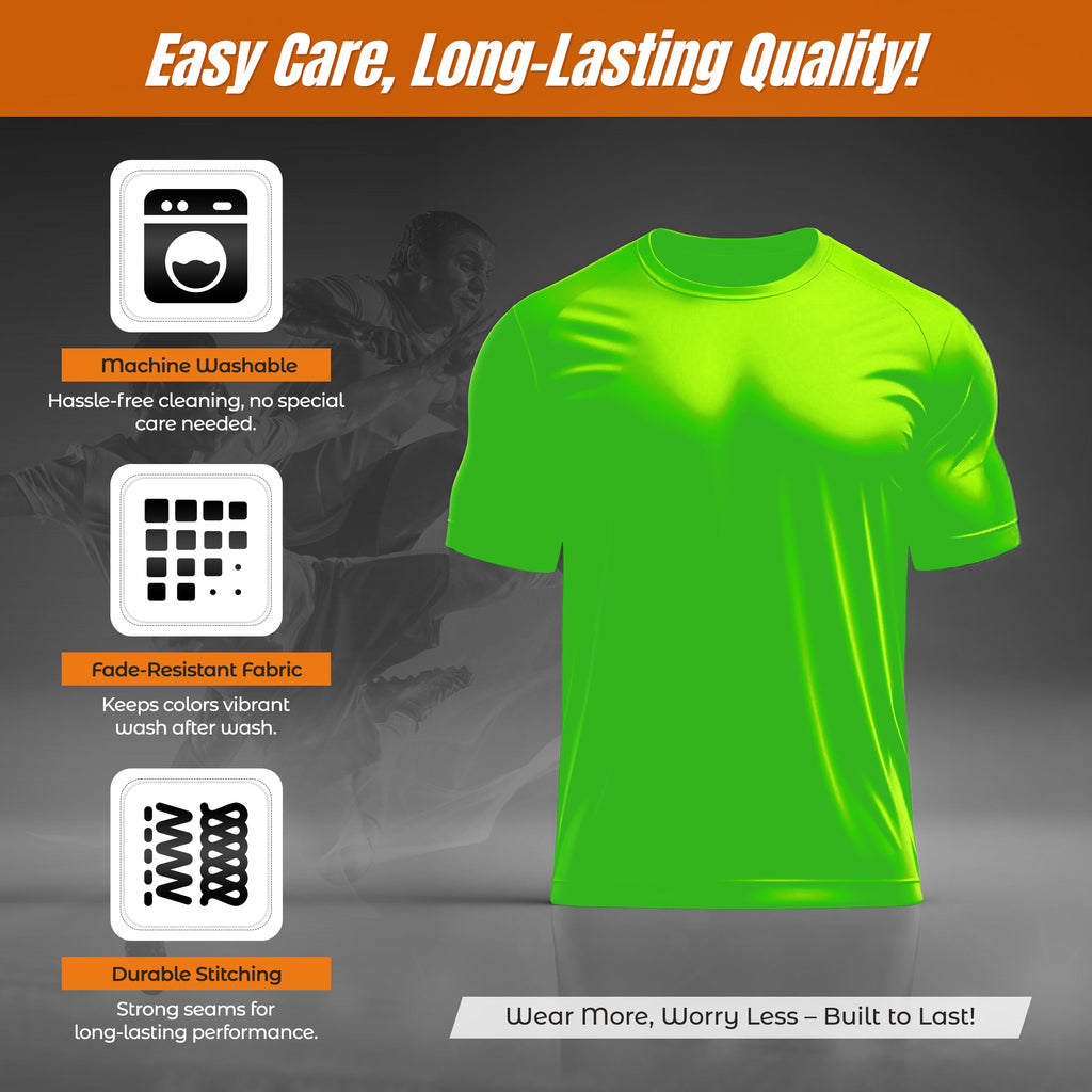 Performance T-Shirt-Neon Green - Vizari Sports