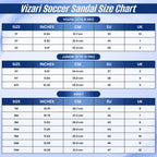 Youth Soccer Slide Sandals-Blue - Vizari Sports
