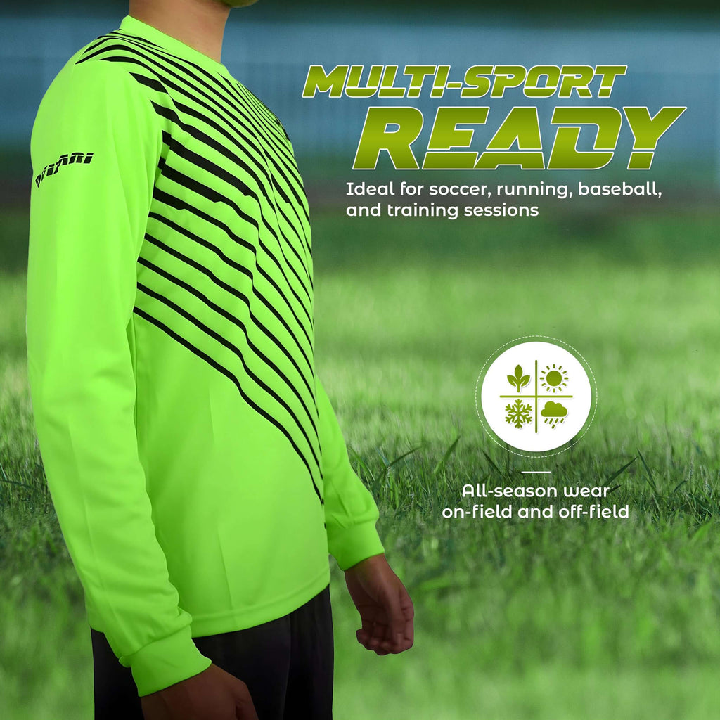 Vizari Arroyo Long Sleeve Goalkeeping Jersey – Green/Black