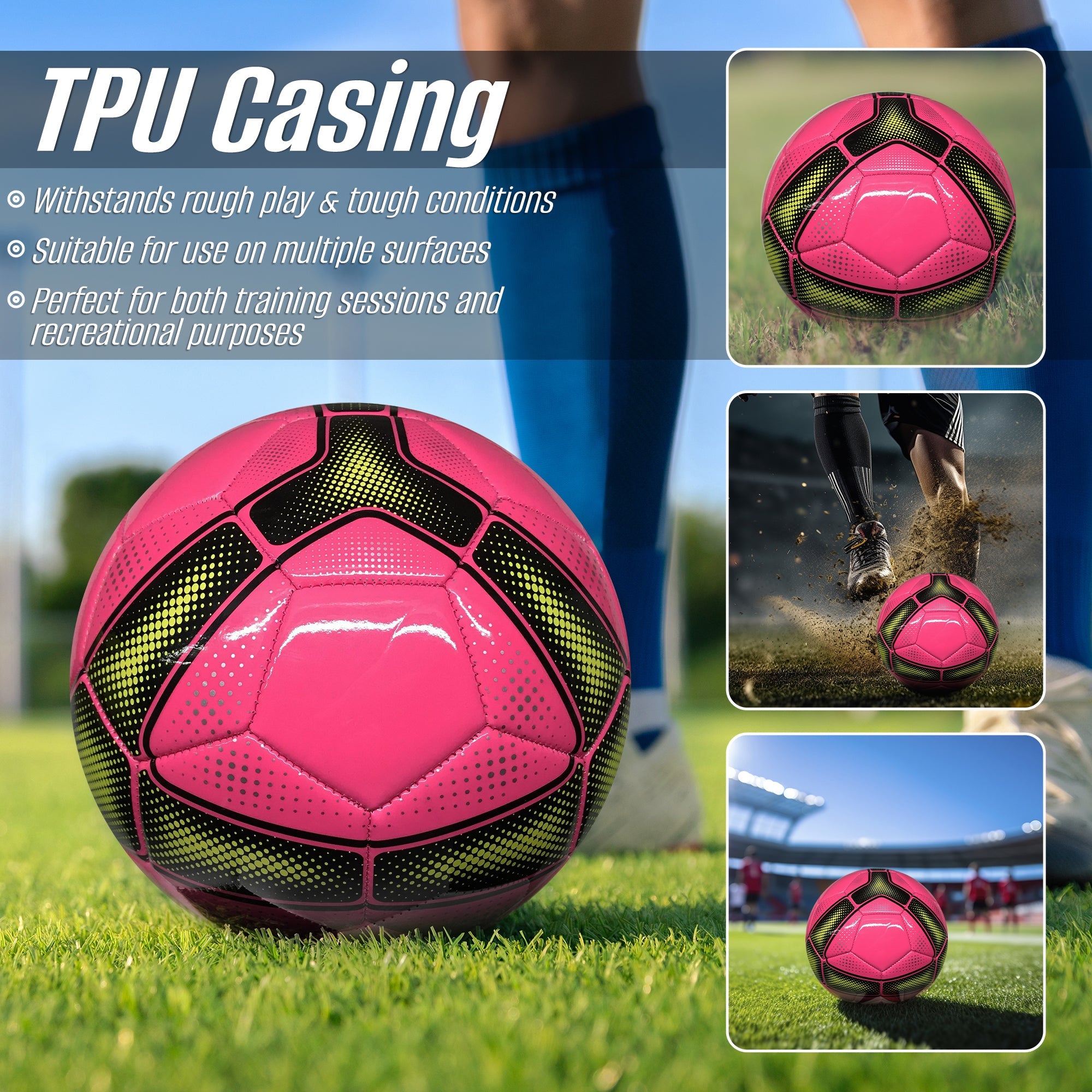 Vizari Cordoba USA Soccer Ball -Pink