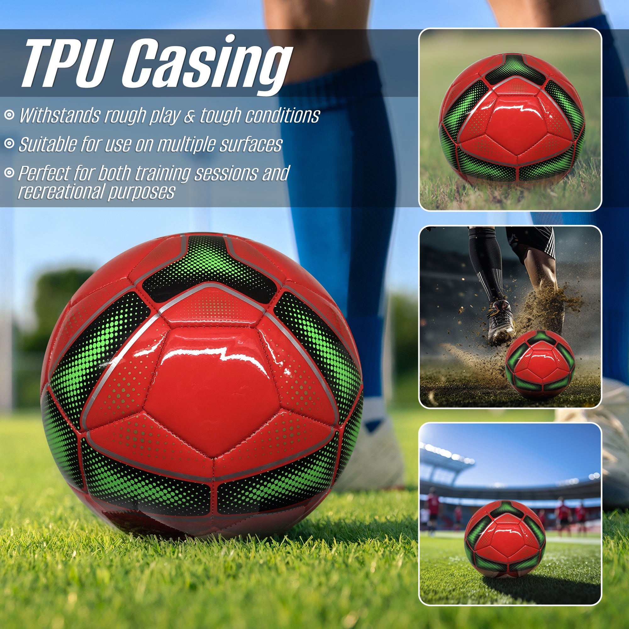 Vizari Sports Cordoba USA Soccer Balls – Red