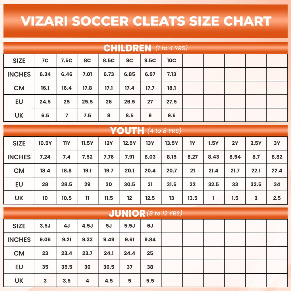 Boca Firm Ground Soccer Cleats - Orange/Black - Vizari Sports