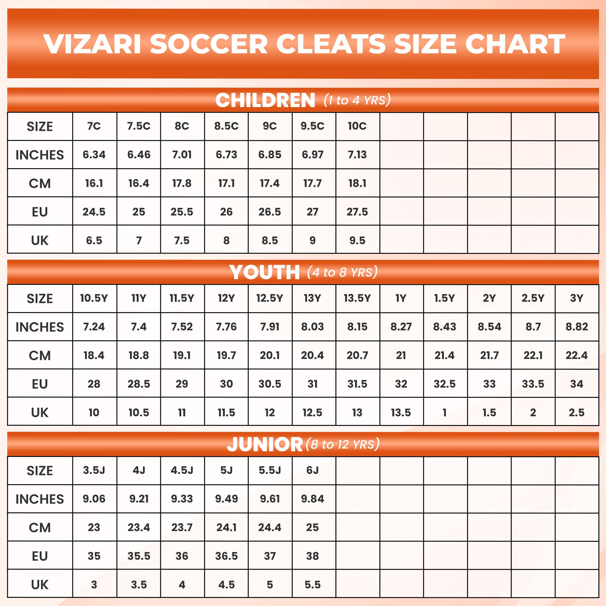 Boca Firm Ground Soccer Cleats - Orange/Black - Vizari Sports
