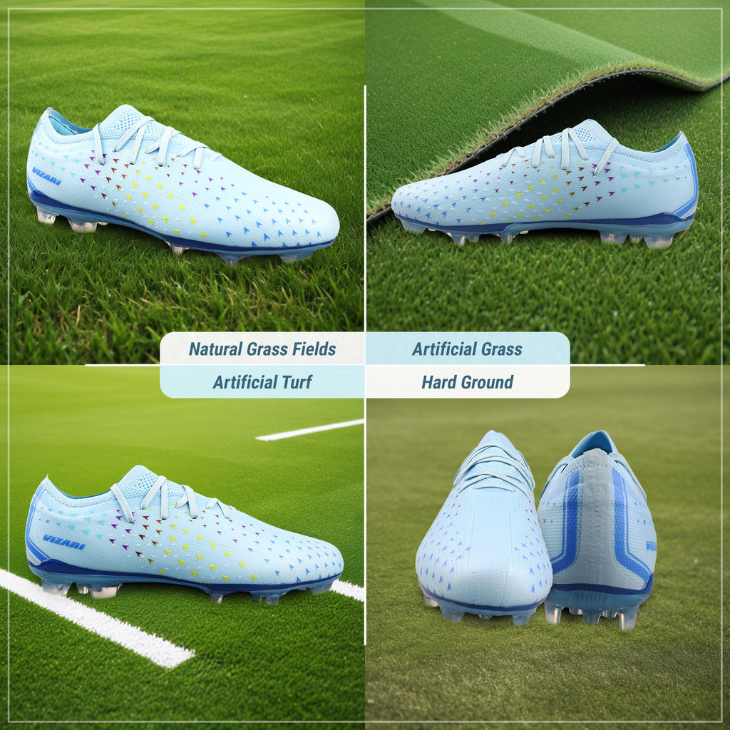 Tioga Adult Firm Ground Soccer Cleats - Blue - Vizari Sports