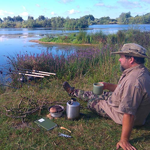 Kelly Kettle Camp Stove Stainless Steel - Boils Water Within Minutes, Uses Natural Fuel, And Enables You To Rehydrate Food Or Co