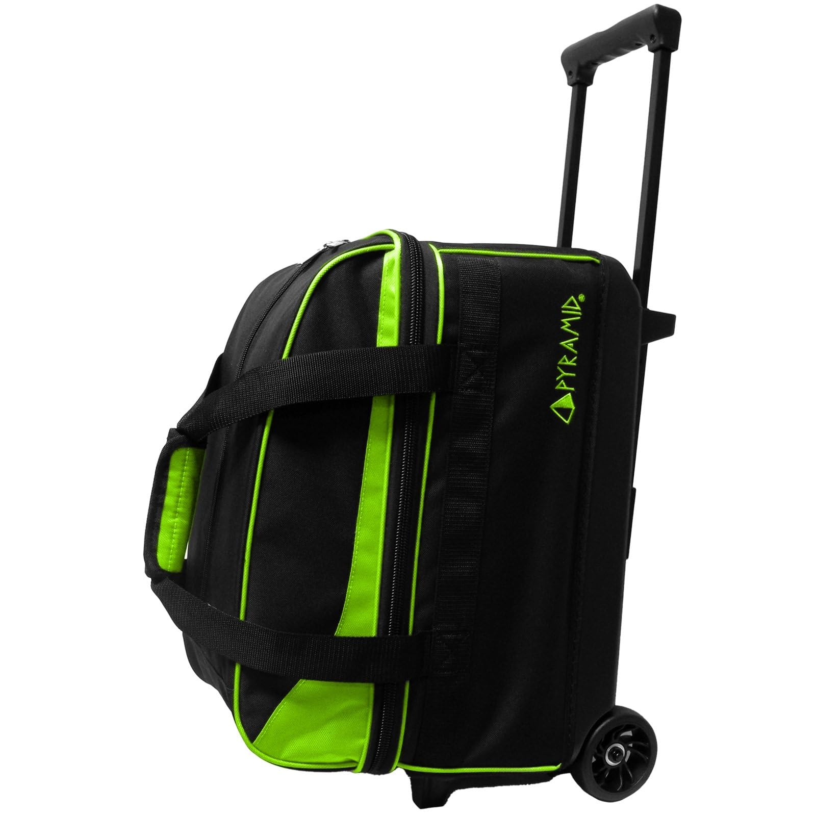 Pyramid Prime Double Roller 2 Ball Bowling Bag with Large Separate Compartment for Bowling Shoes (Up To US Mens Size 15) or Acce
