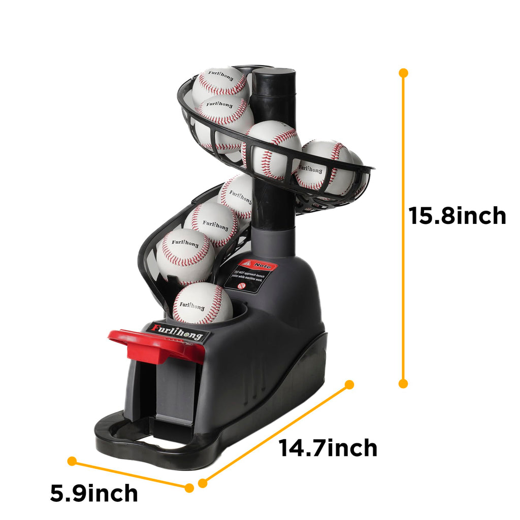Furlihong 898Bh Baseball Soft Toss Machine, Angle Adjustable, Step On Paddle And Release To Launch, No Power Supply Needed, Work