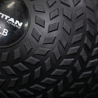 Titan Fitness 30 Lb Rubber Tread Slam Ball, Dead Bounce, 11.5In Diameter, Weight Workout - Throw, Catch, Slam, Twist