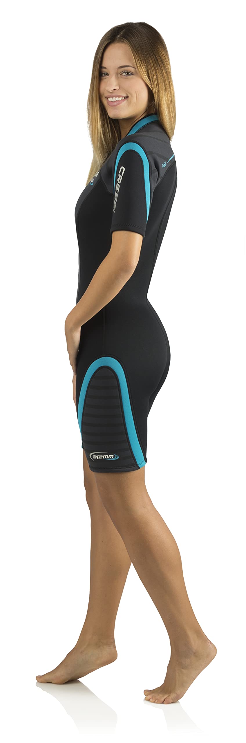 Cressi Playa Flex Lady 3Mm, Black/Azure, Xl