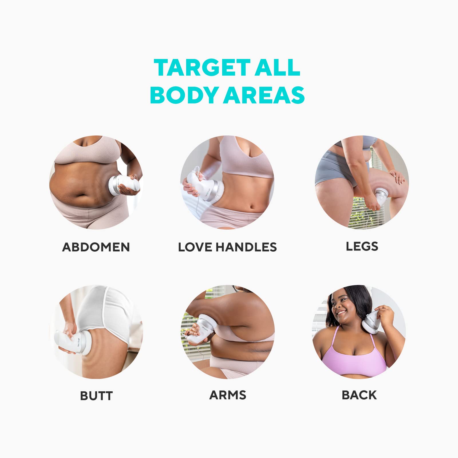 Vibro Sculpt Original Body Sculpting Massager - Handheld Toning Machine For Belly, Waist, Butt Arms, Legs