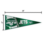 Rico Industries Nfl Football New York Jets Primary 12'' X 30'' Felt Wall D  Cor Pennant - Great For Home/Bed Room/Man Cave D  Co