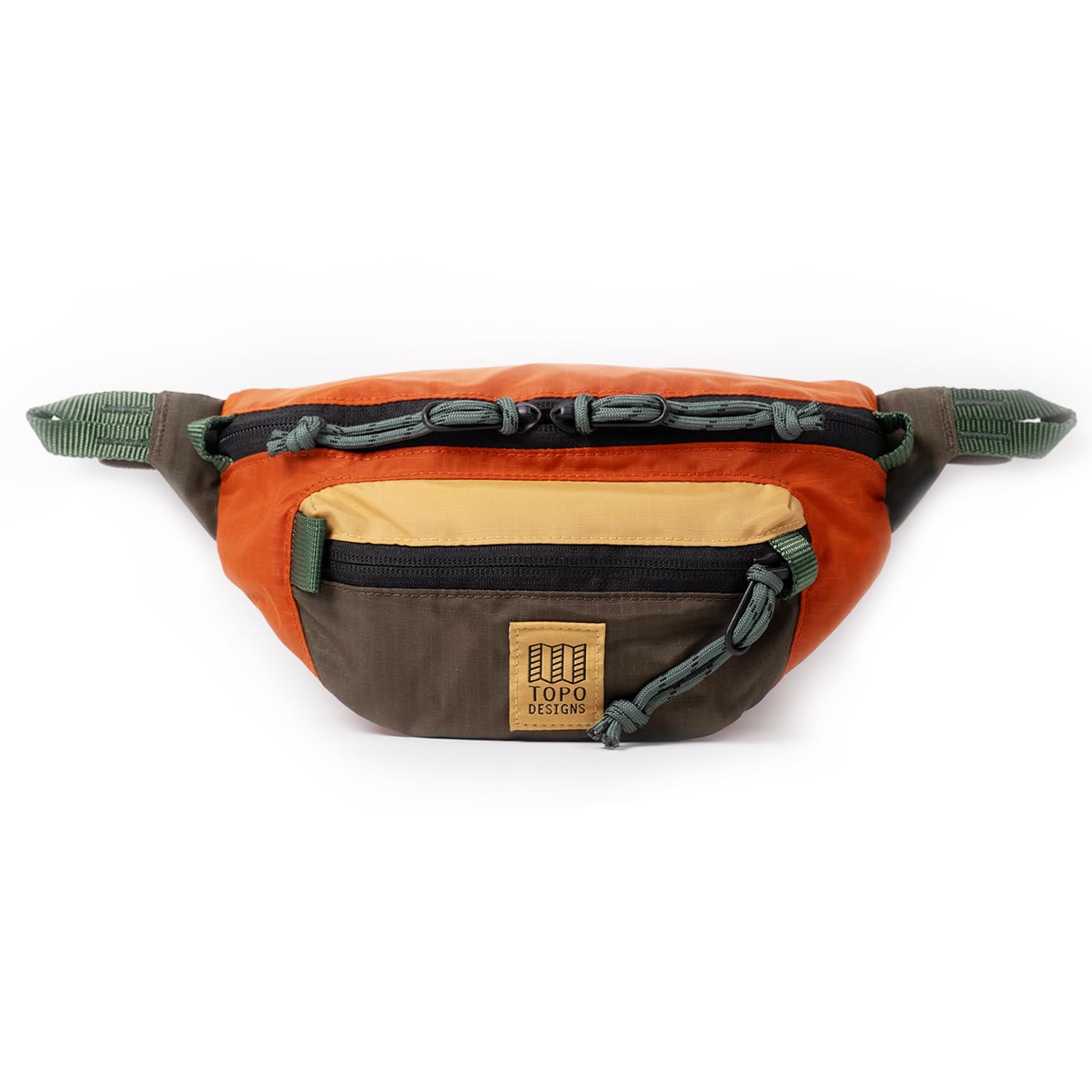 Topo Designs Mountain Waist Pack - Durable Lightweight Hip Pack, Shoulder Sling Bag for Daily Essentials, Adjustable Fit, 2 Stor