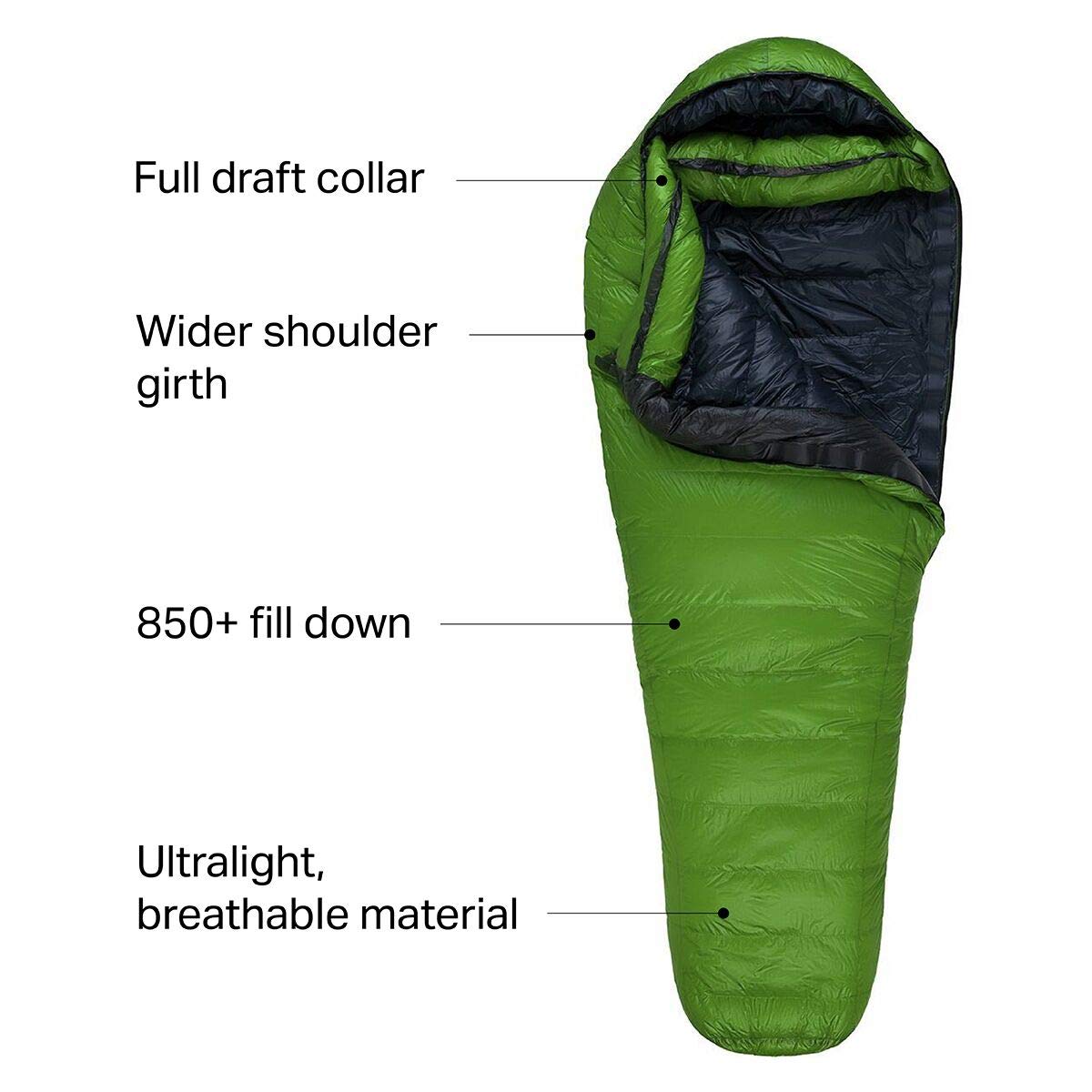 Western Mountaineering 10 Degree Versalite Sleeping Bag Moss Green 6Ft 6In / Right Zip