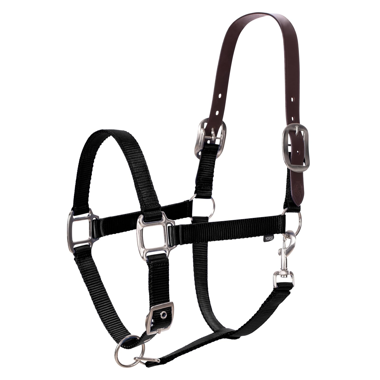 Equinavia Loki Adjustable Breakaway Horse Halter - Black - Horse