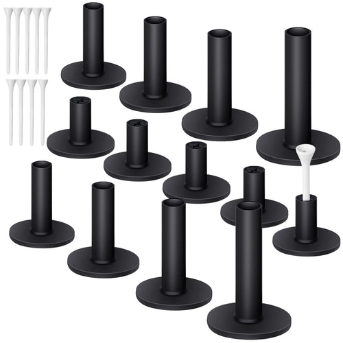 23 Pieces Rubber Golf Tees Set Tees Holders for Driving Range Mats Value Rubber Ball Seat for Golf Hitting Mats and Indoor Outdo