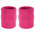 Suddora Arm Sweatbands, Absorbent And Breathable Thick Cotton Bands For Working Out, Gymnastics, Basketball, Tennis, And Footbal
