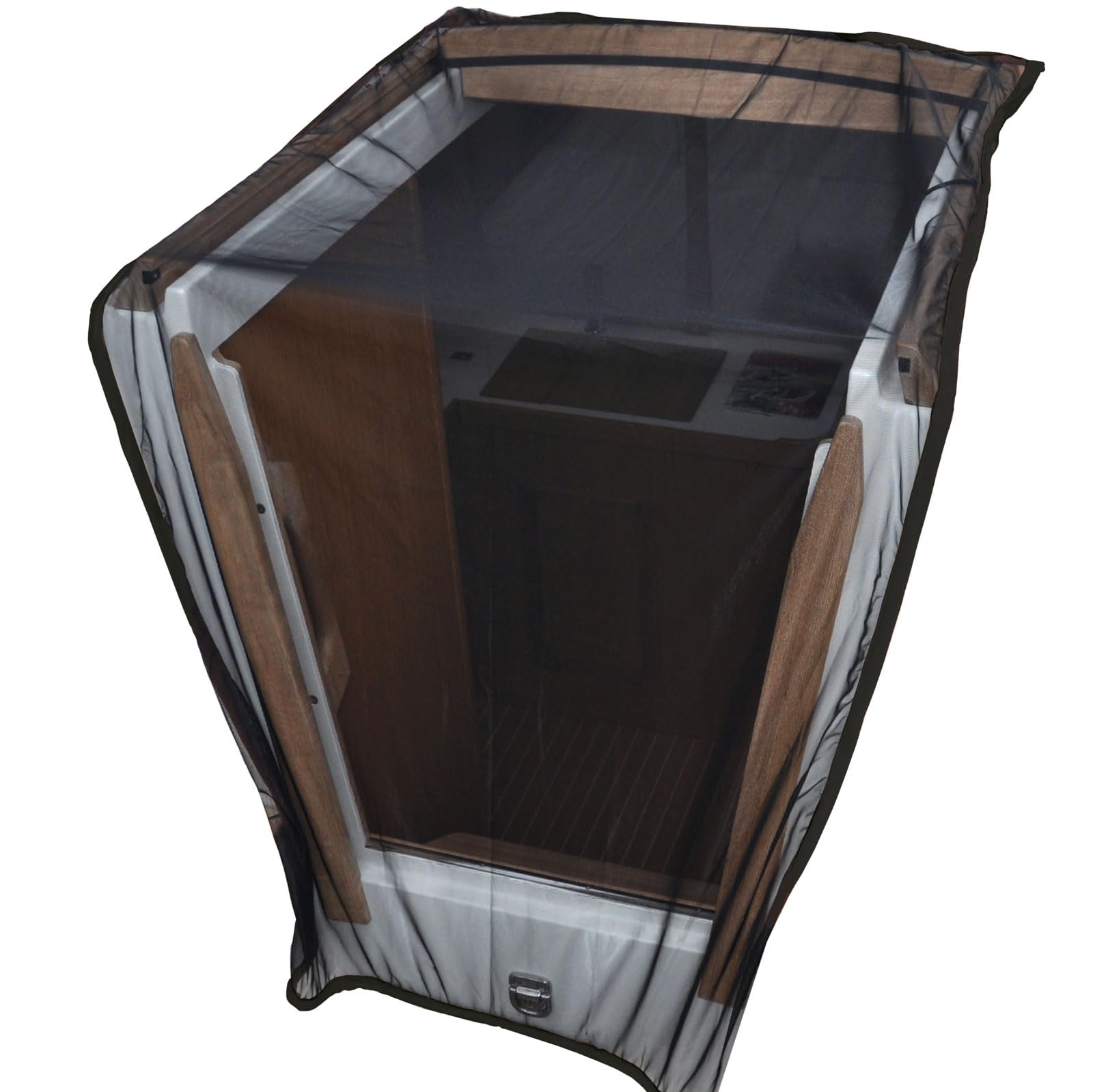 Mosquito net/Bug Screen by Waterline Design | Cover The companionway, Stays in Place with a Weight Band. Universal Size for sail