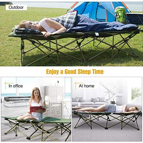 Redcamp Oversized Camping Cots For Adults 500Lbs,33'' Extra Wide Tall Sleeping Cots Heavy Duty, Xl Cots Portable For Outdoor Ind