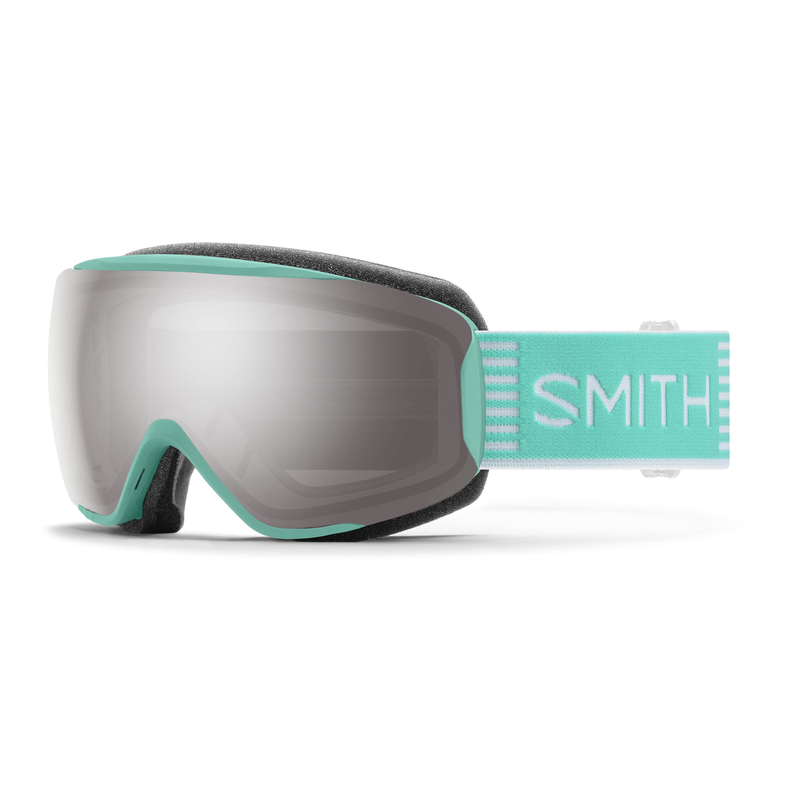 Smith Optics Moment Women'S Snow Winter Goggle - Iceberg Sport Stripes, Chromapop Sun Platinum Mirror