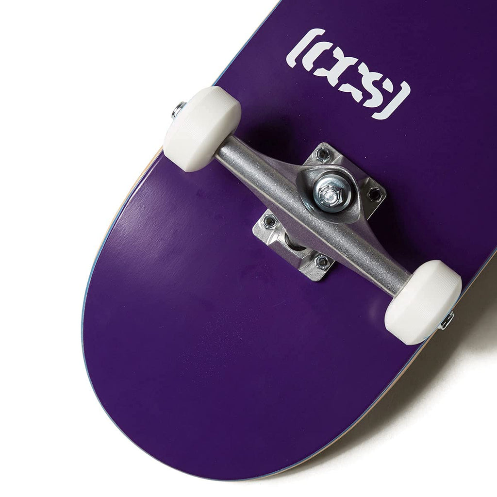 [Ccs] Logo Skateboard Complete Purple 8.25'' - Maple Wood - Professional Grade - Fully Assembled With Skate Tool And Stickers -