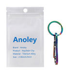 Alsmiley 2Pcs Stainless Steel Carabiner Clip High Loading-Bearing Carabiner Ring Set Keychain Quick Release Hooks For Men Women