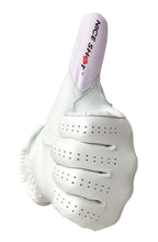 Nice Shot ''Thumbs Up White Cabretta Leather Golf Glove Mens Right Hand - Small