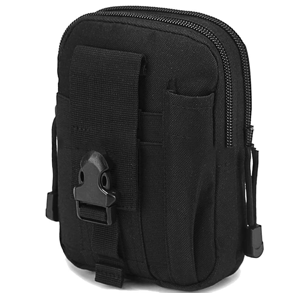 Nucamper Tactical Molle Edc Waist Pouch Compact Bag, Multi-Purpose Utility Tactical Pouch Belt Cell Phone Holder For Workout Hik