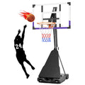 Tonbux Basketball Hoop 10Ft Adjustable Easily, Basketball Goal System For Kids Teens Youth Adults, Portable Hoops & Goals Outdoo