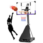 Tonbux Basketball Hoop 10Ft Adjustable Easily, Basketball Goal System For Kids Teens Youth Adults, Portable Hoops & Goals Outdoo