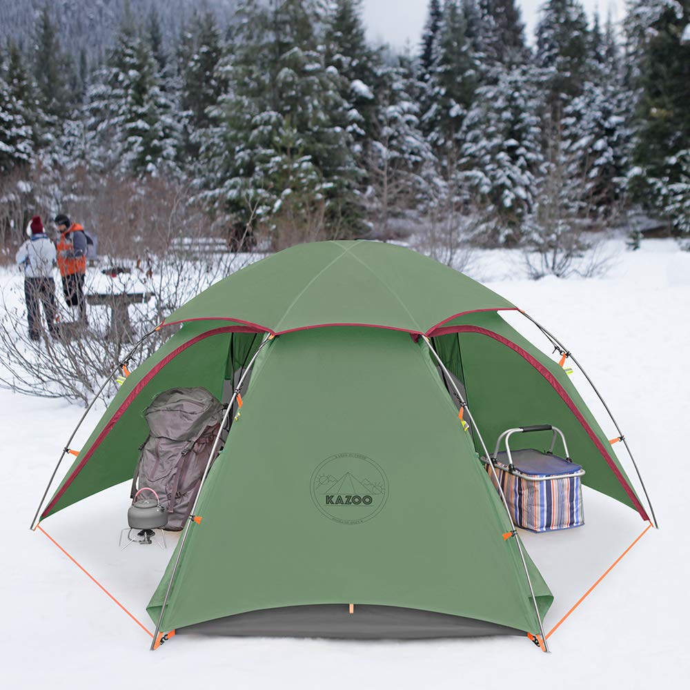 Kazoo Lightweight Backpacking Tent 2 Person Waterproof Camping Tents 2 People Hiking Tents Two Person Aluminum Poles Double Laye