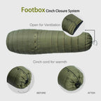 Onewind Topquilt Poncho With Footbox, Dupont Sorona Versatile Hammock Overquilt Lightweight And Portable Sleeping Bag Camping To