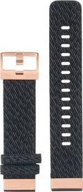 Garmin Quickfit Watch Band Heathered Black Nylon With Rose Gold Hardware 20Mm
