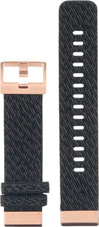 Garmin Quickfit Watch Band Heathered Black Nylon With Rose Gold Hardware 20Mm