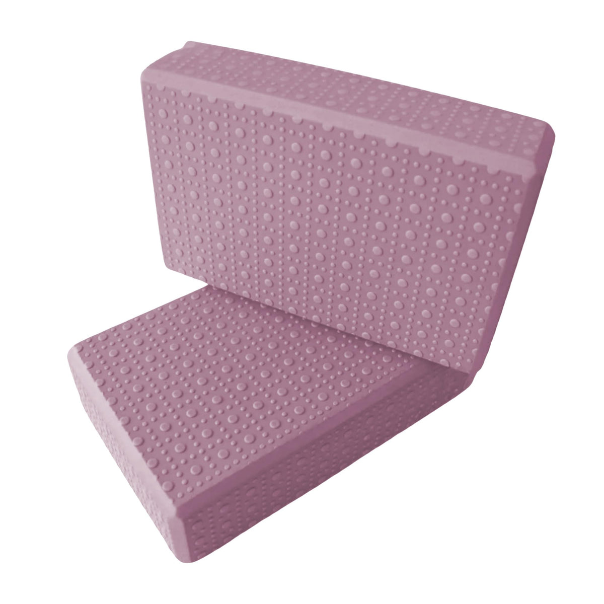 UDKI AntiSlip Yoga Block Set of 2 (Light Purple) | Extra Large, HighDensity EVA Foam with Dotted Texture for Grip | Ideal for