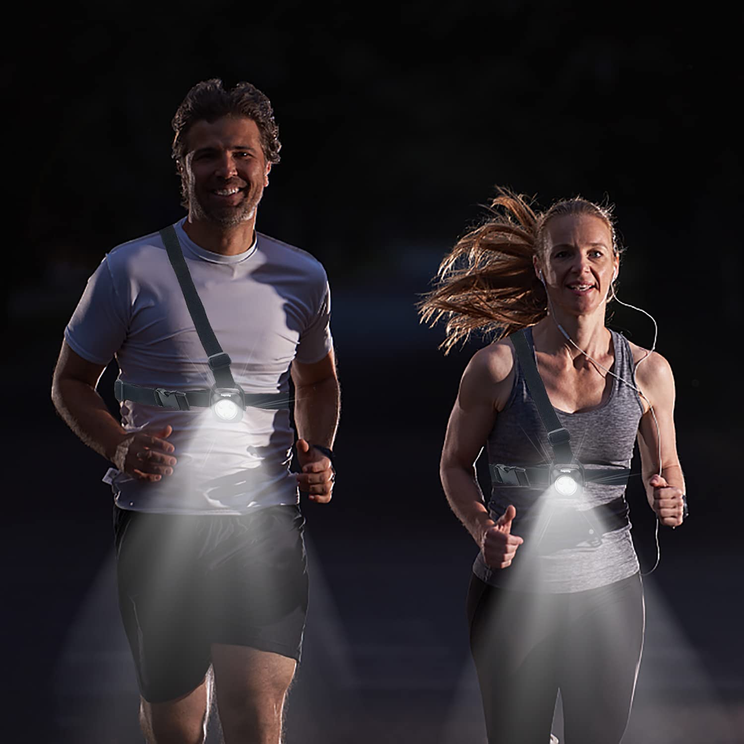 Suptig Outdoor Night Running Lights For Running Camping Hiking Jogging Outdoor Adventure- Hands-Free, Bright And Water-Resistant