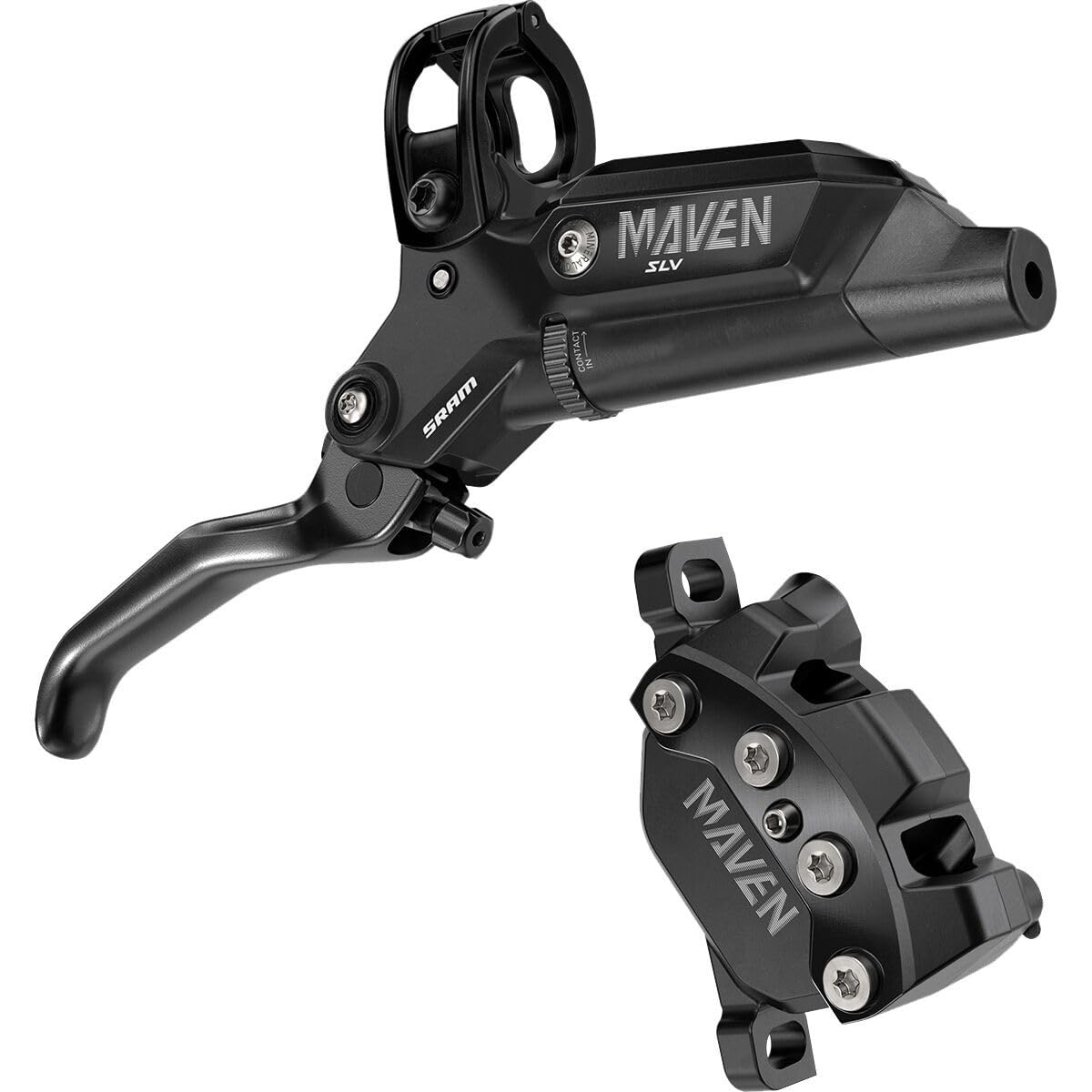 SRAM, Maven Silver, MTB Hydraulic Disc Brake, Rear, Post Mount, Black
